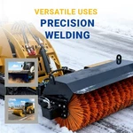 Skid Steer Angle Sweeper 48IN Length, 38IN Width, 165KG. Fixed Price $1600.00.