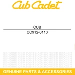Cub Cadet 912-0113 Nut Wing Solid 1/4 20 Riding Mower 830 804 802 800 526 518135. Fixed Price $11.95.