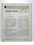 Vintage Original Mtd Rotary Tiller 213-370 / 375 Operating Service Owners Manual. Fixed Price $8.09.