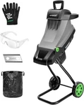 Vivosun 15-AMP Electric Wood Chipper W/ Safety Locking Knob & 50L Collection Bag. Fixed Price $119.99.