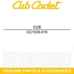 Cub Cadet 1539-019 Push Nut Vacuum H.p. CSV260 CSV240 826CV 685245 685244. Fixed Price $9.95.