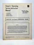 Vintage Original Mtd 2 & 8 Hp Two Speed Horizontal Tillers Owners Manual Book. Fixed Price $8.09.
