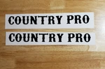 Country Pro Log Splitter Wood Chipper Decals 18X2" Black Stickers Die Cut Usa. Fixed Price $33.81.