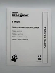 Echo Bear Cat Inch Chipper/shredder/blower 73554(S)/75524(S) Parts Manual. Fixed Price $39.99.