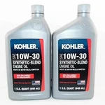 Kohler 2 Pk Engine 10W30 Synthetic Blend Motor Oil Quart. Fixed Price $24.99.