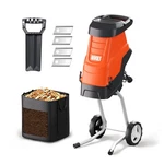 Aivolt Electric Wood Chipper Shredder 15-AMP, 1.8" Cutting Portable, Orange. Fixed Price $185.70.