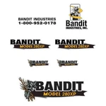 Brush Bandit Wood Chipper Model Stickers Decals Kit For. Fixed Price $160.00.