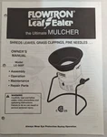 Flowtron LE-900F Leaf Eater Mulcher Owners Operators Manual Only Complete. Fixed Price $9.69.