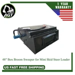 Agt Box Broom Sweeper Road Snow Attachment Mini Skid Steer. Fixed Price $2065.40.