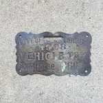 1908 Chicago 2 Horse Vehicle License Plate Tag Fob 8665 Illinois Prestate Era. Fixed Price $795.83.