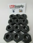 (12) 5/8" Bandit Wood Chipper Blade Knives Lock Nuts 900-4903-93. Fixed Price $88.00.