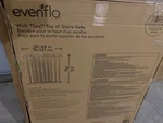 Evenflo Walk Thru Baby Gate Top Of Stairs 30-48 Farmhouse Open Box. Fixed Price $59.00.