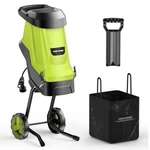 Yeryork Wood Chipper, 15-AMP With 1.8" Feed Hopper 45L Collection Bag Electric. Fixed Price $100.24.