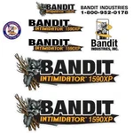 Brush Bandit Wood Chipper Model 1590XP Kit - Decals Stickers. Fixed Price $160.00.