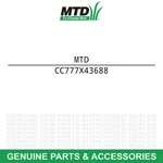 Mtd 777X43688 Label-ethanol Troy-bilt Mustang Xp Pony Es Horse 1000 570 550 450. Fixed Price $14.95.
