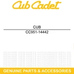Cub Cadet 951-14442 Carbon Canister Assembly Trencher ST100 Sc LE100 Hw Engine. Fixed Price $52.44.