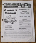 *yard A694F X694G Lawn Garden Tractor Operators Maintenance Asy Manual Mtd. Fixed Price $9.00.