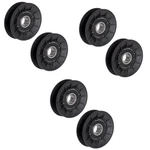 Qty 6: Groove Idler Pulley Fits Troy Bilt Replaces 1760097. Fixed Price $33.99.