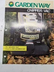 Garden Way Chipper Vac Sales Brochure Page Pamphlet 1992 1901389. Fixed Price $13.76.