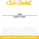 Cub Cadet 951-14397 Starterhroud Rear Stud Trencher ST100 Sc LE100 Hw Engine. Fixed Price $13.95.