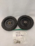 Craftsman Walk Behind 4-IN-1 Vacuum Shredder Chipper Blower Set Of Front Wheels. Fixed Price $24.99.