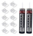 Clear Plastic Glacier 10 Piece Jumbo Snow Guard With Mounting Hardware. Fixed Price $82.89.