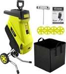 15-AMP Electric Wood Chipper Shredder With Collection Bag & Double-sided Blade. Fixed Price $196.99.