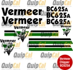 BC625A Chipper Set. Decals For Altec, Morbark Vermeer, Bandit, Rayco. Fixed Price $76.00.