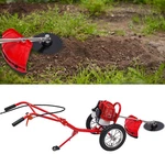 Garden Lawn Mower Trimmer Gasoline Brush Cutter Hand Push Type Grass Tool. Fixed Price $251.93.