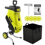 Saker Electric Wood Chipper Shredder 15-AMP Corded 1.8INCH Cutting With Green. Fixed Price $171.39.