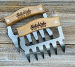Bbq Meat Claws, Shredders, Wooden Pullers, Stainless Steel Tools. Fixed Price $25.00.