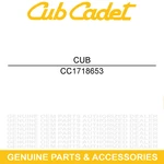 Cub Cadet 1718653 Belt V Troy-bilt. Fixed Price $93.46.