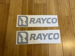 Rayco Vinyl Decal 12 Sticker (set Of 2) Black Wood Chipper Equipment Loader. Fixed Price $21.49.