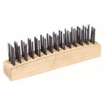 Lot Of 14 Westward 19N784 Stainless Steel Wire Scratch Brushes Wood Handle Nos. Fixed Price $49.65.