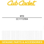 Mtd 1772984 V-belt For Troy-bilt Gw- 1760958. Fixed Price $29.87.