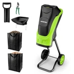 Workpro 15A Electric Wood Chipper Corded Leaf Mulcher Garden Shredders. Fixed Price $189.99.