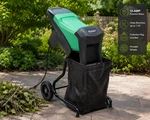 Saker 15-AMP Electric Wood Chipper Leaf Mulcher Shredder Open Box. Fixed Price $109.99.