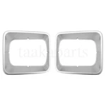 Pair Headlight Bezel Plastic Gray For Freightliner FL50, FL60, FL70, FL80, FL106. Fixed Price $39.09.