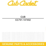 Cub Cadet 791-147492 Shield Blade Cast ST428 ST228 CC5090BC CC4090 CC2090. Fixed Price $111.50.