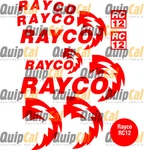 Rayco RC12 Chipper Decal Set. Fixed Price $140.00.
