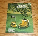 Original 1973 Bolens Sales Brochure Mower Mulcher Tiller Bagger. Fixed Price $12.00.