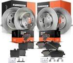 Front & Rear Brake Rotors + Ceramic Pads Kit 12PC-MERCEDES 2001-2005 C230/C240. Fixed Price $129.99.
