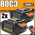 2PACK Worx 20V Power Share Pro 8.0AH Lithium-ion High-capacity Battery WA3525. Fixed Price $46.99.