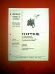 Sears Craftsman 5HP Chipper Shredder 247.797852 247.797853 Owner / Parts Manual. Fixed Price $9.00.