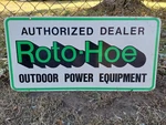 Roto-hoe Dealer Outdoor Power Equipment Sign Rotary Tiller Shredder Wood Chipper. Fixed Price $179.95.