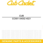 Cub Cadet 681-04002-4021 Flail Housing Assembly Outer Yellow CS3310 CS3210. Fixed Price $124.00.