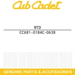 Mtd 681-0184C-0638 Frame Assembly Troy-bilt Craftsman CS4265 CS45M4 CS4325. Fixed Price $103.12.