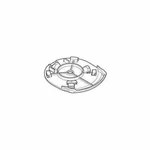 Original Makita Part # 140451-6 Under Cover Cpl. LXMU02. Fixed Price $14.49.