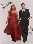 Vanna White Ryan Seacrest Dual Signed Wheel Of Fortune 8X10. Fixed Price $65.00.