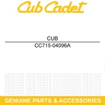 Cub Cadet 715-04096A Dowel Pin 14 XT1 Xu Wuc Wub Wua Vu VT100 V0B V0A. Fixed Price $9.95.